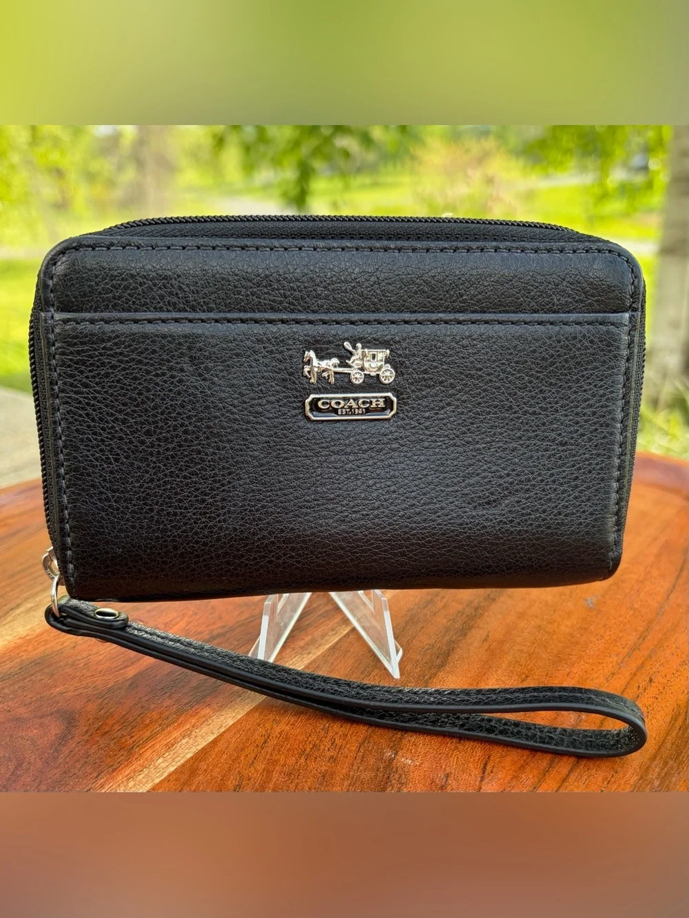 Coach Accordion Zip Around Wallet Y2K EUC